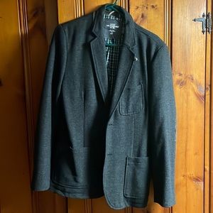 Dark grey tweed vintage blazer